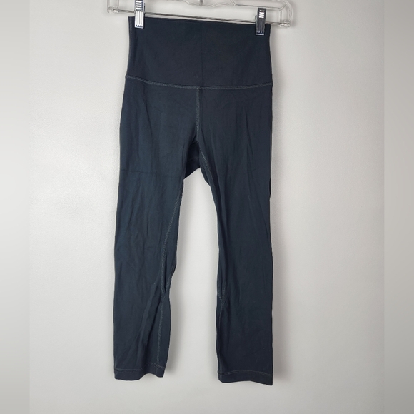 Lululemon Align Leggings Cropped Gray Size 4 - Picture 1 of 7